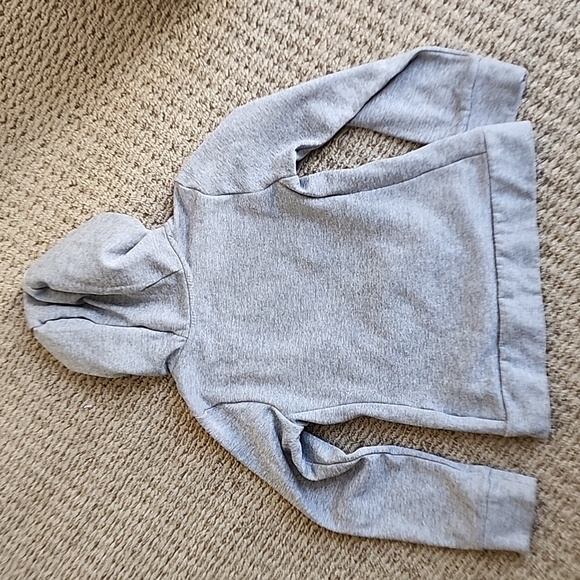 Girls Nike Dri-Fit Hooded Sweatshirt Gray/Pink - Picture 6 of 8